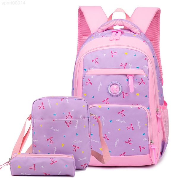 

3pcs/set printing kids travel backpacks school bags for teenagers girls waterproof schoolbags mochila escolar
