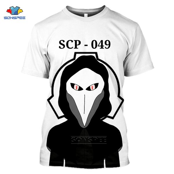 

scp foundation summer men special logo 3d print shirts horror hentai horror men clothing