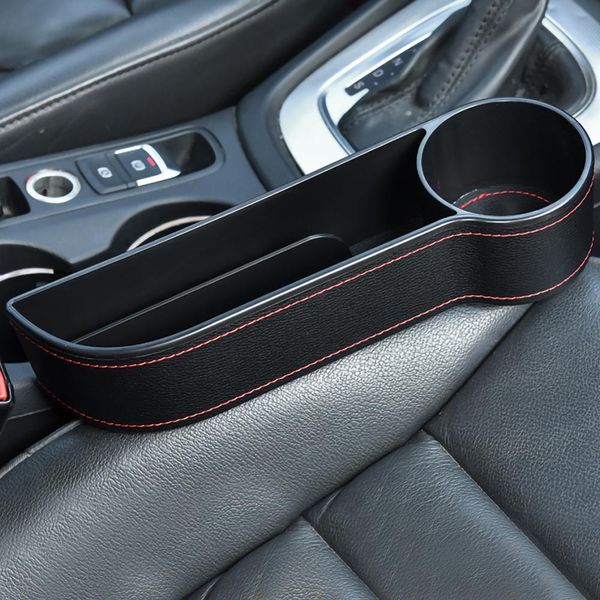 

left/right universal pair passenger driver side car seat gap storage box for pocket organizer phone holders black/beige/brown