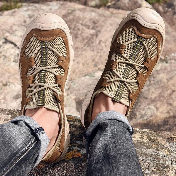 

sandals running zomerschoenen mens summer flops mesh for para lightweight 2021 flip casual ete zapatos tactical homme zapatillas heren1, Black