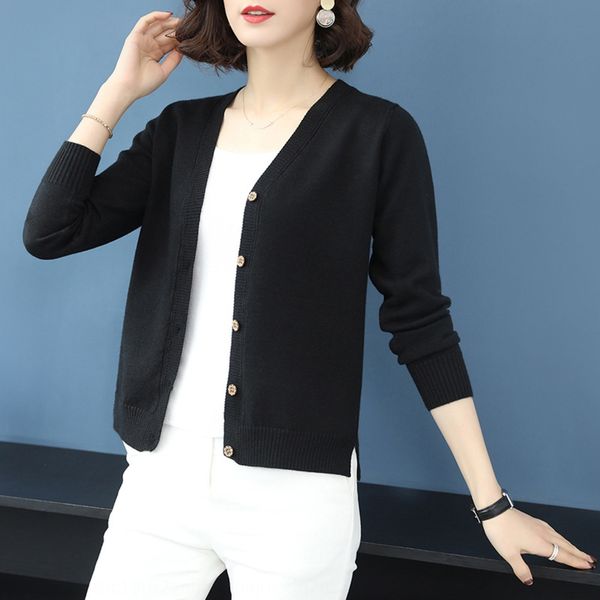 

autumn 2020 new sweater thin cardigan women's jacketseason loose knit autumn 2020 new coat shawlsweater shawl thin cardigan women, White;black