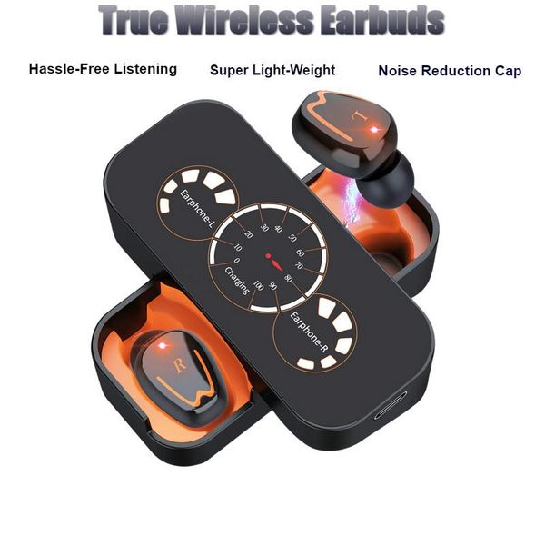 

v1 tws bluetooth earphone v5.0+edr sport earbuds wireless noise cancelling bluetooth earphone ipx7 waterproof with charging case