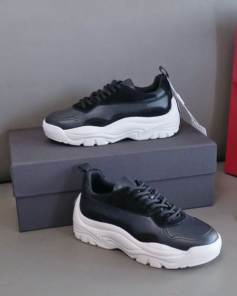 

дешевые оригиналы gumboy calfskin knower rock runner мужчины открытый повседневная женские спортивные т-качество бренды rockrunner тренеры е, Black