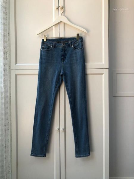 

women's jeans 2021 ladies fashion slim casual denim trousers 07111, Blue