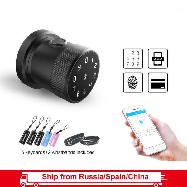 

smart lock app digital electronic door wifi fingerprint biometric keypad combination knob for home1