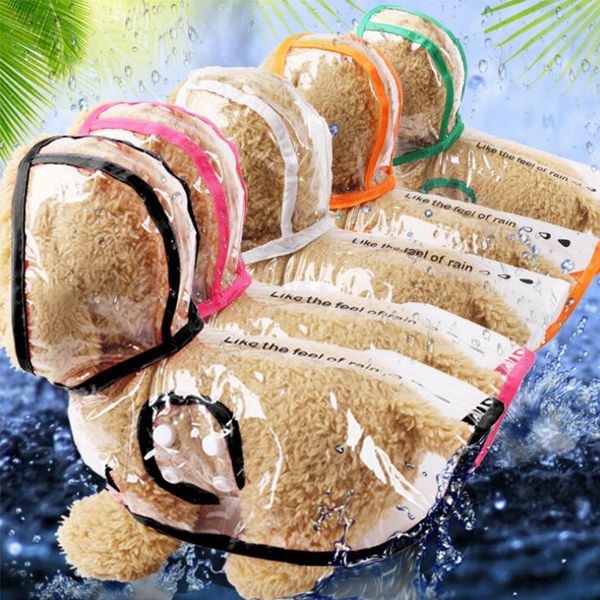 

dog apparel puppy transparent rainwear raincoat pet hooded waterproof dogs jacket clothes poncho