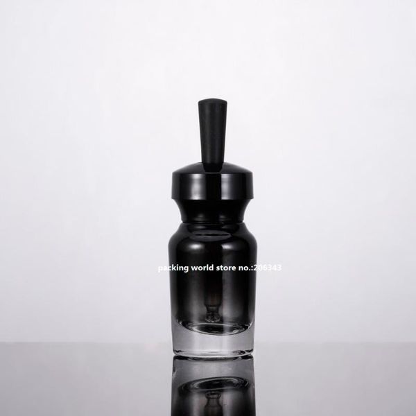 

storage bottles & jars 15ml black glass bottle with dropper for oil/essence/serum/eye liquid serum/whiten skin care cosmetic packing1