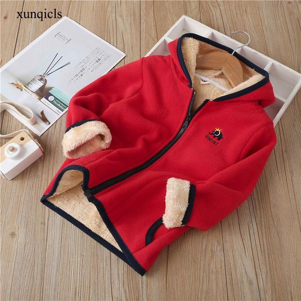 

new boys girls winter jackets baby warm hooded coat children outfits clothing kids casual coats with fleece, Blue;gray