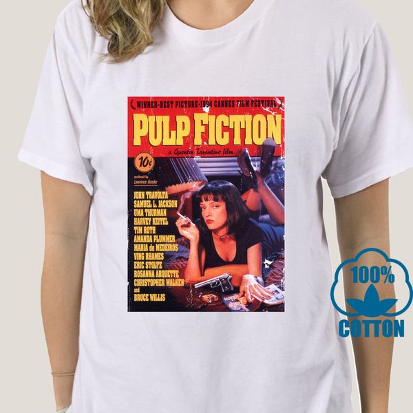 

2345a pulp fiction t-shirt tarantino uma thurman movie retro men dark shirt s to 2xl sport hooded sweatshirt hoodie