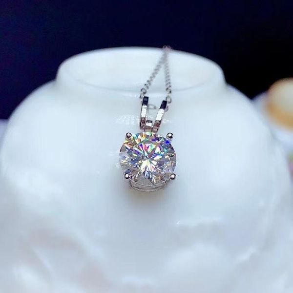 

CoLife Jewelry D Color Moissanite Pendant for Daily Wear 1ct 2ct 3ct Moissanite Silver Pendant 925 Silver Jewelry