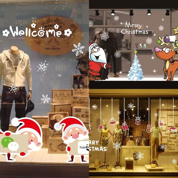 

бесклеевой электро наклейки наклеить окно украшения партии отеля атмосфера рождество glueless статичных электростатические материалы магазин