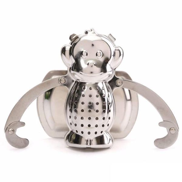 2021 Monkey Tea Leaf Diffuser Infuser Stainless Steel Strainer Herbal Spice Filter