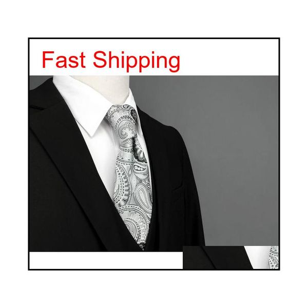 

s7 paisley floral white light gray grey silver black extra long size fashion mens nec qylmaw homes2007, Blue;purple