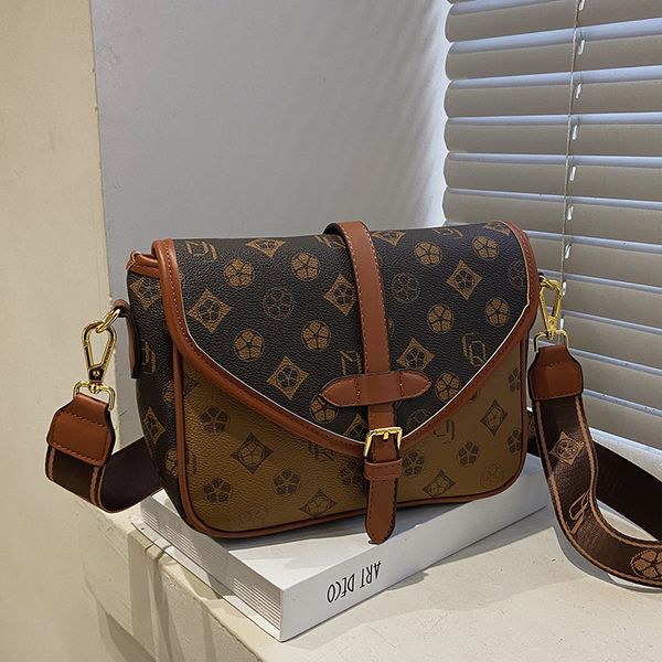 

wholesale factory ladies leather shoulder bags stereotypes printed handbag elegant atmosphere contrast messenger bag fashion polka dot handb
