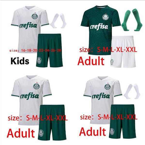 

20 21 palmeiras soccer jersey kids kit+socks dudu felipe melo football shirts .adriano b.henrique camisa palmeiras 2020 feminina, Black;yellow