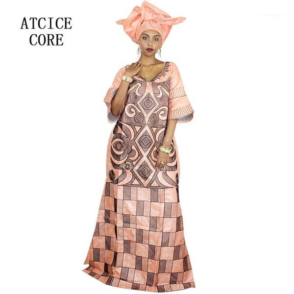

ethnic clothing african dress dashiki design embroidery long bazin too much a023-1#1, Red