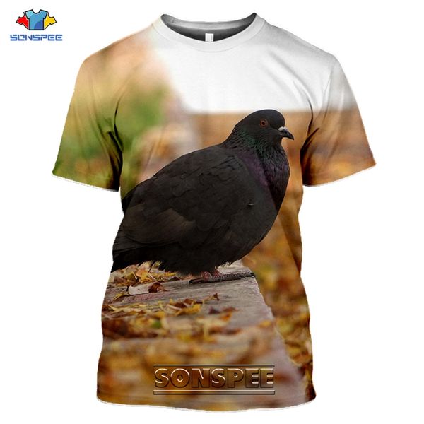 

animal bird pigeons 3d print shirts anime graphic comics men clothing