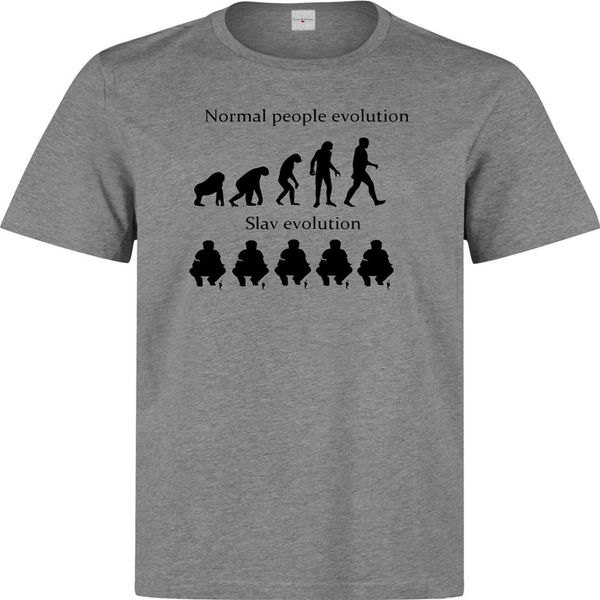 

sport new casual cotton tee shirt slav evolution eastern europe style squat men's (woman's available) grey t shirt summer men t-sh