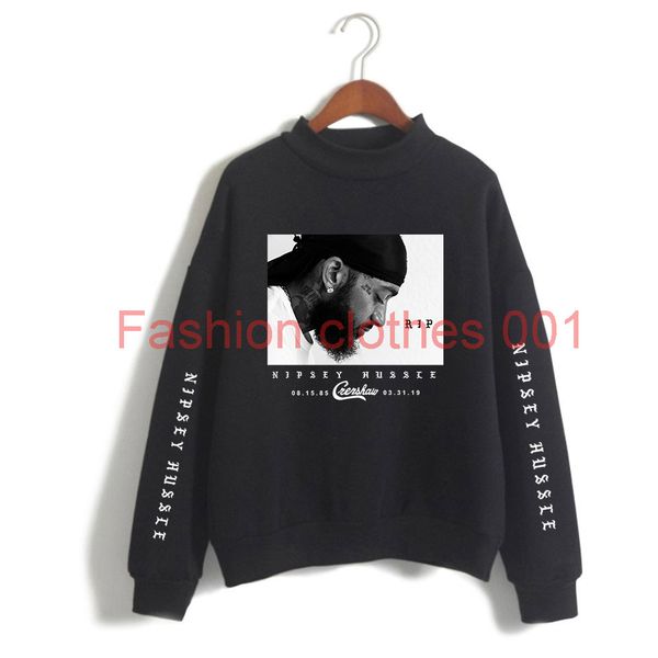 

mens sweatshirts nipsey hussle fashion style loose pullover sweater printing coat plus size asian size s-4xl ing, Black