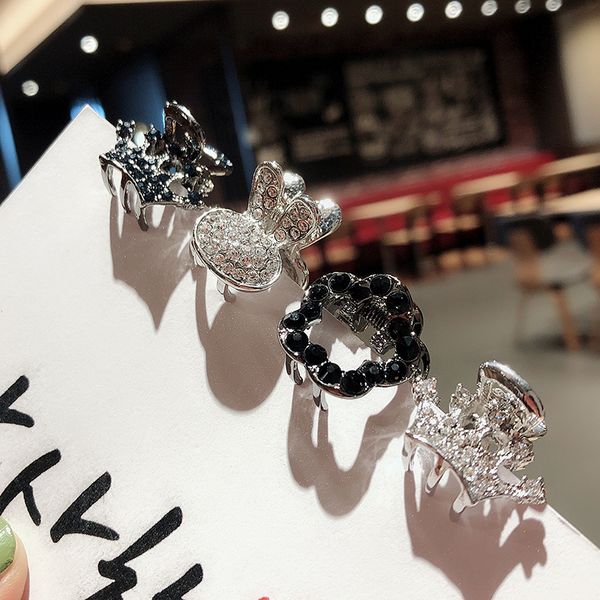 

alloy inlaid diamond female korean grab mini side girl bangle hairpin headdress clip