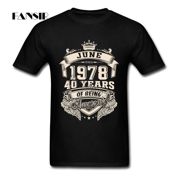 

born in june 1978 40 years of being awesome homme male short sleeve plus size clothes for team sport hooded sweatshirt hoodie men t shirt