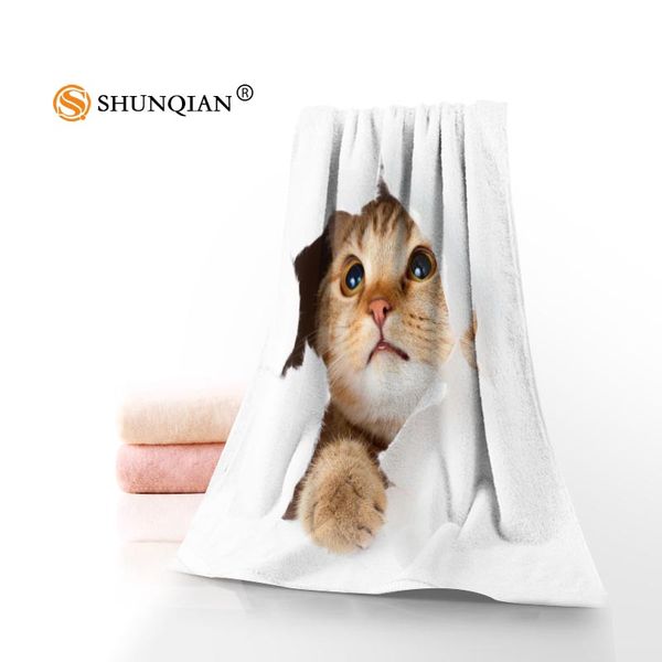 

cat animal pet towels microfiber bath towels travelbeachfacetowel custom creative towel size 35x75cm and 70x140cm a8.8