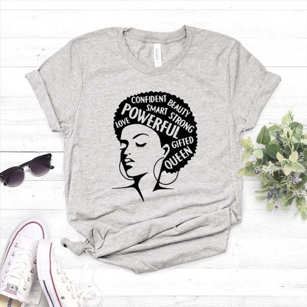 

girl power queen print women tshirt casual funny t shirt gift for lady yong girl tee drop ship s 757, White