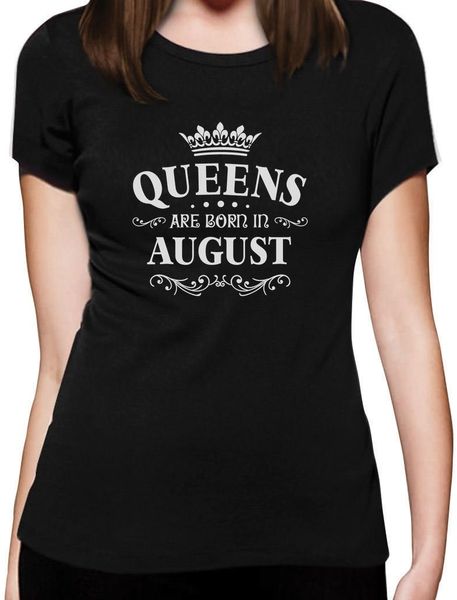 

print t shirt summer novelty birthday gift for women tshirt queens are born in august women t shirt sport hooded sweatshirt hoodie