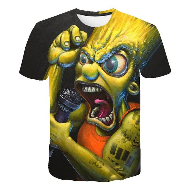 

simpson men 3d print shirts kawaii plus size kawaii men clothing