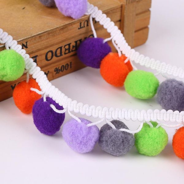 

10yards pompom trim lace fabric sewing pom pom tassel hair ball lace ribbon trim ribbon fringe decoration diy for sewing decor h jllpwd