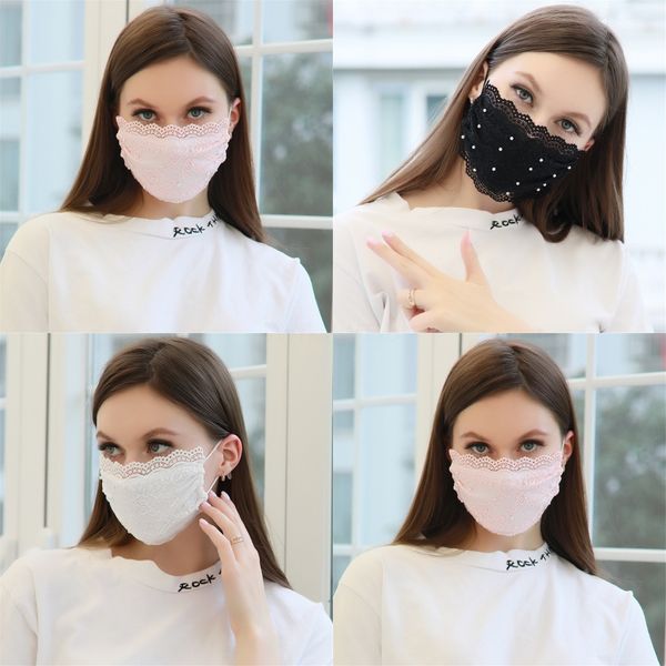 

face mask black prective designer printed elastic for mask safety anti dust sponge mouth masks fashion designer#680