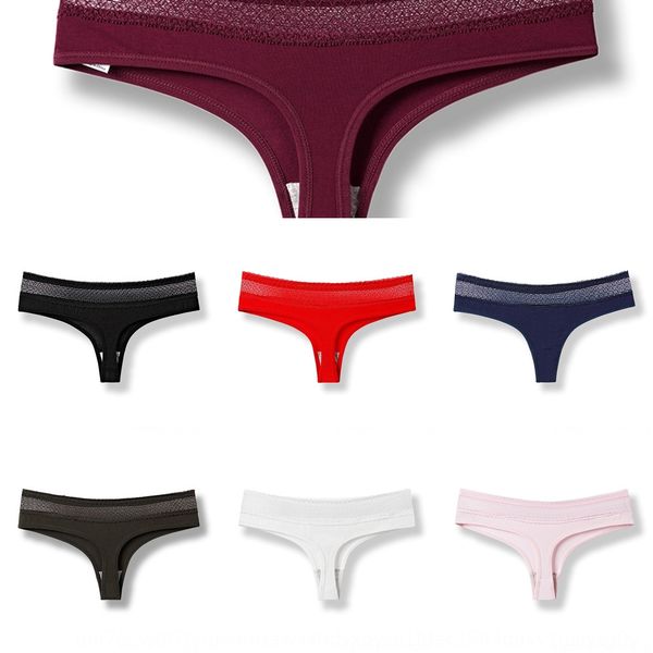 

u9or women039;s briefs t-back lace g-string thongs underwear allure low waisted lady comfortable traceless t-back panties, Black;white