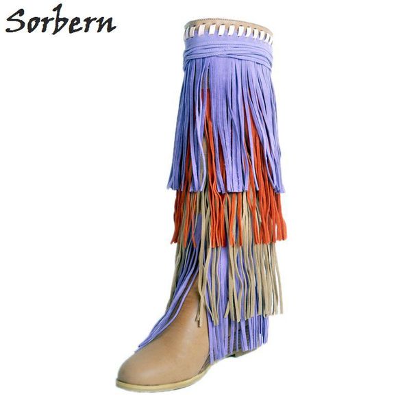 

winter shoes women boots wedges 2020 fringe botines mujer plus size party boots bota feminina winter women sexy, Black