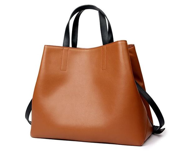 

women's genuine fashion casual handbag. large capacity leather bag. iixsg
