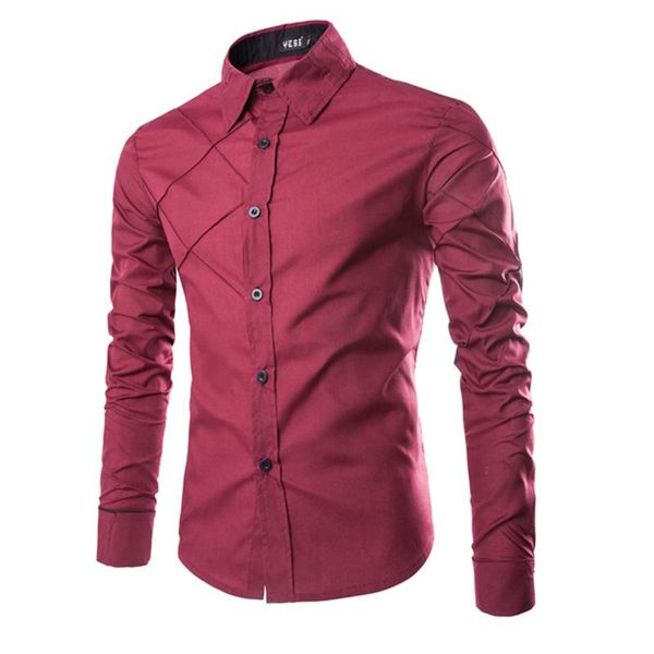 

men's casual shirts 3 color -xxxl 2021 novelty design fashion patchwork long-sleeved man special plaid shirt slim fit, White;black