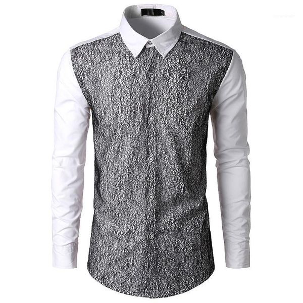 

youyedian new arrival sweatshirts men patchwork casual lace long sleeve shirt summer for men 2019 casual sudadera hombre1, White;black