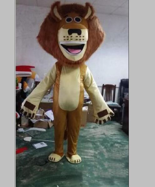 

2019 factory sale cute brand cartoon lion king mascot costume fancy dress, Red;yellow