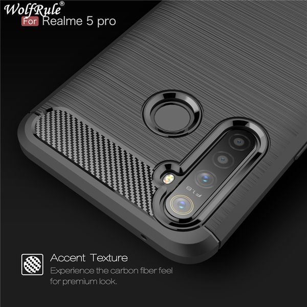 

case shockproof tpu rubber bumper carbon fiber for oppo realme 5 pro 5i c3 c2 a1k cover
