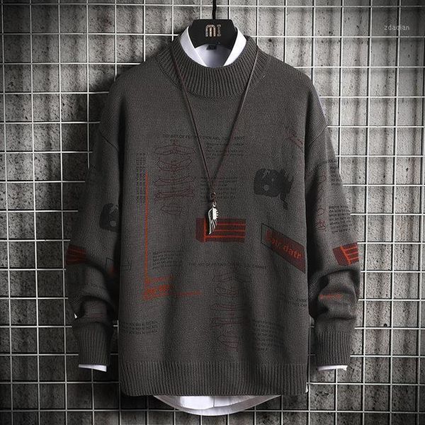 

men's sweaters oversized mens knitted sweater men 2021 vintage jumper pullover hip hop harajuku casual white men1, White;black