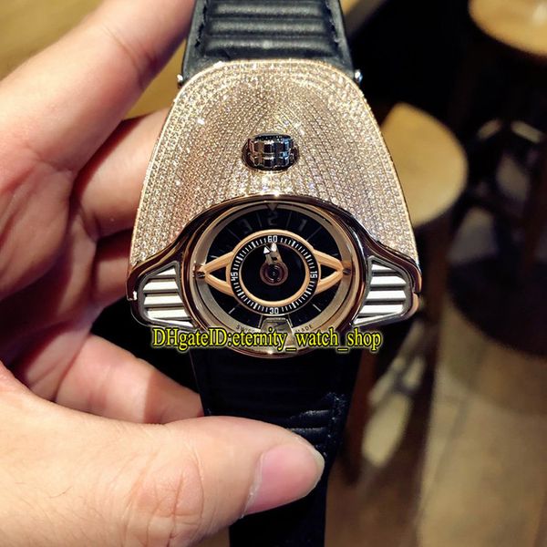 

limit version azimuth gran turismo 911 motor racing theme dial full iced out rose gold diamond case miyota automatic mens watch iced watches, Slivery;brown