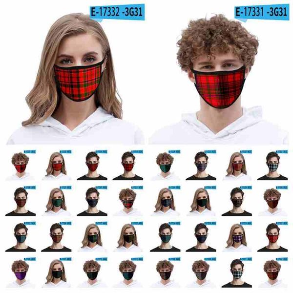 

fashion 3d plaid face mask for kids ice silk dustproof mouth mask windproof washable reusable protective designer mask cyz2612