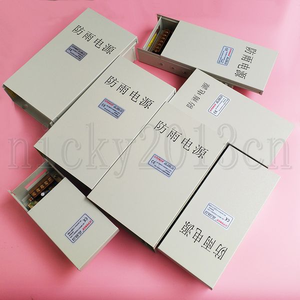 

rainproof dc 12v power supply adapter transformer switching led driver outdoor iron case ac110v/220v input