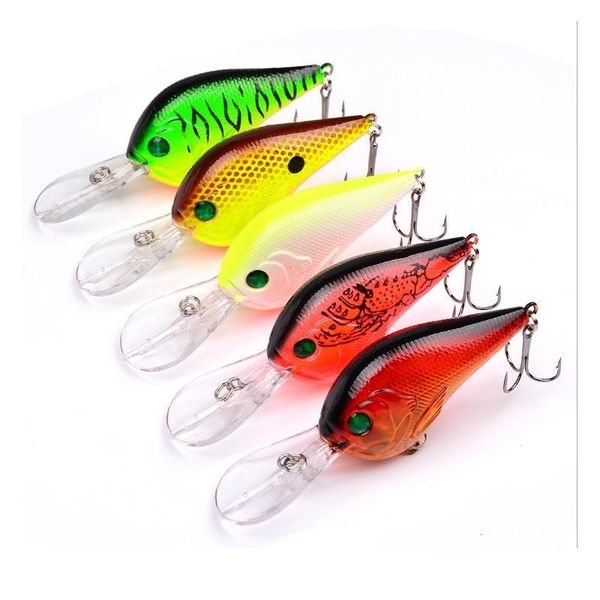 

5pcs/lot 10g 9.5cm crank fishing lures set lifelike hard baits crankbaits treble hook fishing tackle 3d eyes peche sqcbuo