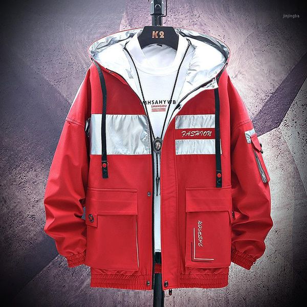 

men's jacket fashion bomber casual wild sportwear jacket simple hooded men zipper outwear1, Black;brown