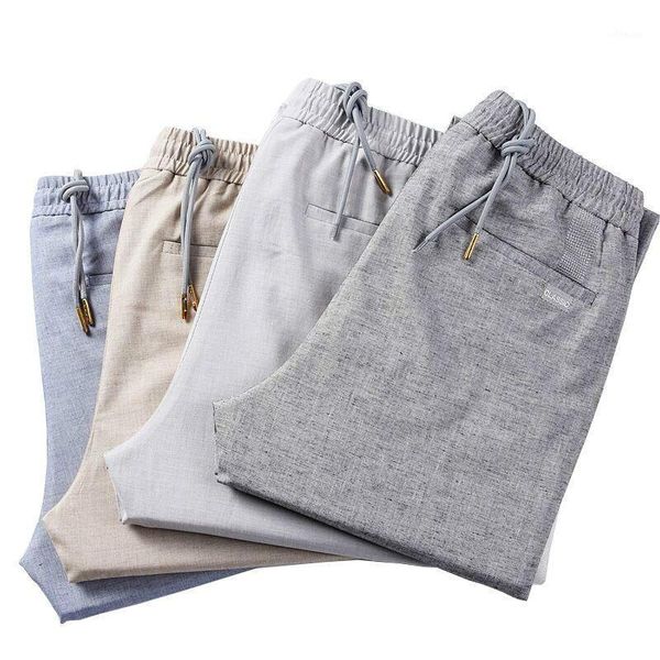 

favocent men's smart casual pants 2021 spring and summer new fashion thin slim fitted soft classic trousers1, Black