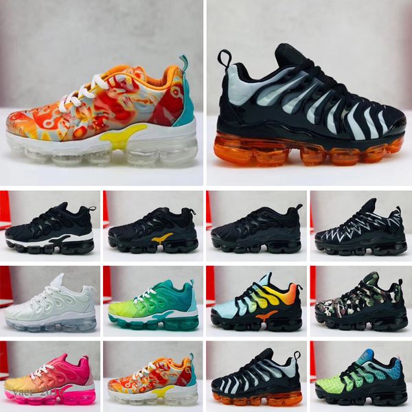 

new kids tn plus baby boy girl children athletic shoes fashion designer sneaker outdoor black multi camouflage kids shoes