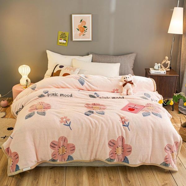 

blankets coral fleece sunflower blanket bedspread decoration warm sofa gift1
