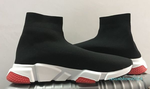 

fashion socks shoes speed trainer casual shoes sneakers race runners for men & women sports shoes 36-45 c24, Black