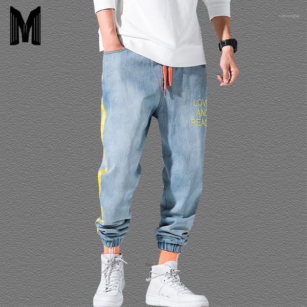 

2020 new slim pencil pants vintage jeans men pants full length loose cowboy y17811, Blue