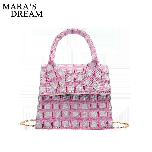 

mara's dream 2020 new pure color fashion ladies bag autumn simple and versatile shoulder bag candy color printing mini chain